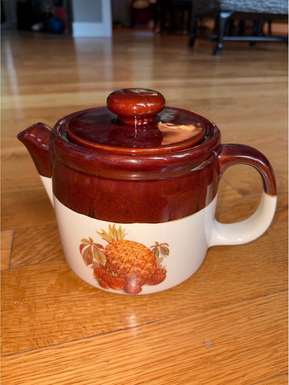 Vintage McCoy Fruit Festival / Harvest line teapot